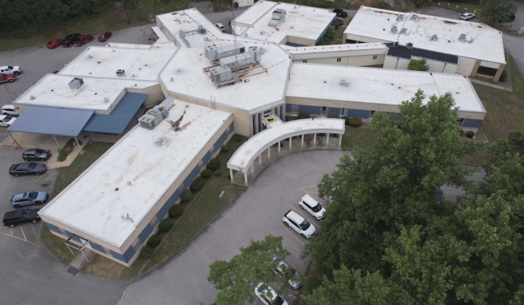 Aerial view of Houston County Community Hospital